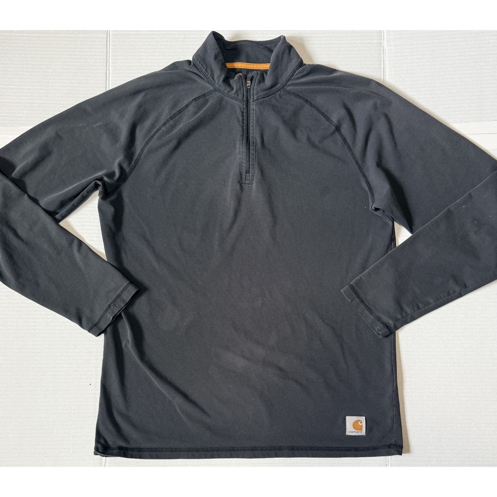 CARHARTT Men's 1/4 Zip Pullover Long Sleeve Shirt - Size Medium Regular